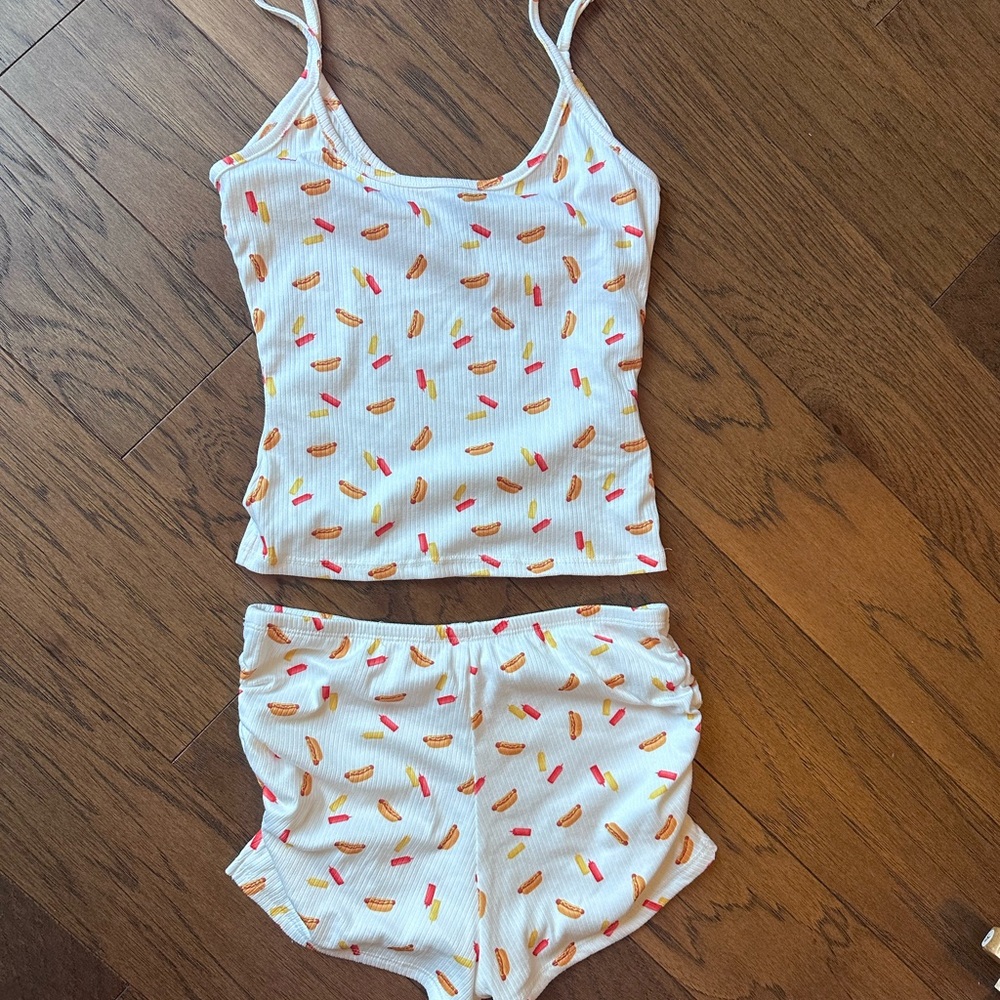 Windsor Pajama Set Hot Dogs & Condiments